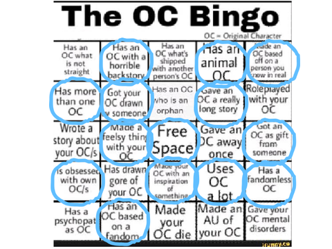 The OC Bingo (My version!)