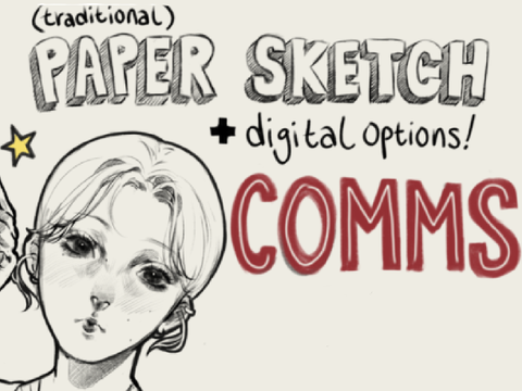 (Traditional) Paper Sketch Commissions | DonutAddic