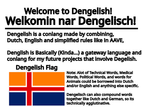 Dengelisch | Dutch + English Conlang