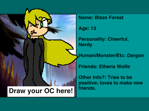Gravity Falls: Visions of Cipher Signup Sheet-Blaze