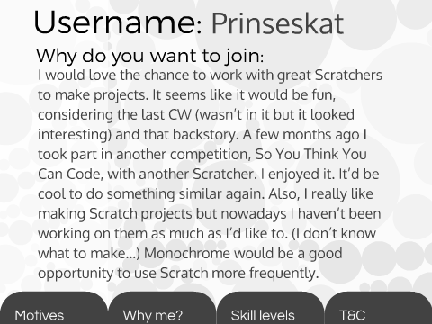 Monochrome application