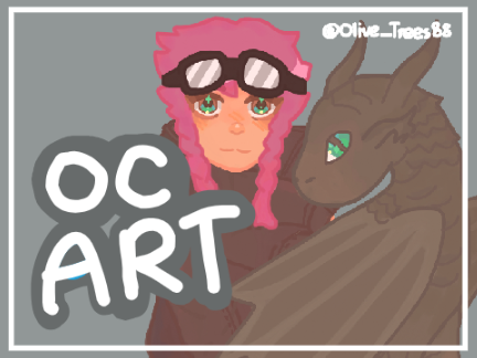 New ocs!!! Dragon and....girl (idk her name yet)
