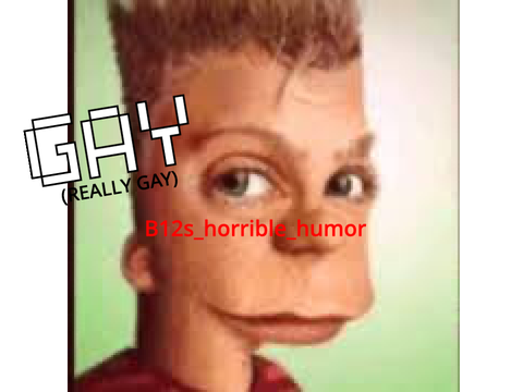 remix if you think B12s_horrible_humor is gay