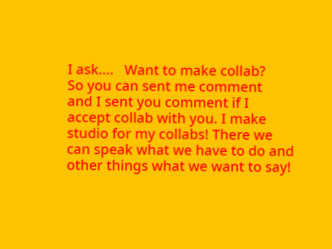 I have big news! So want to make collab?