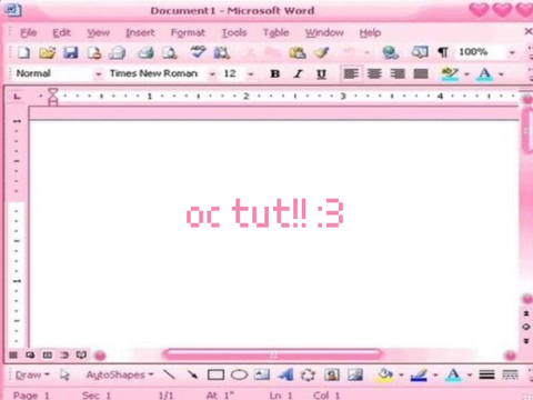 new oc tut!! <33