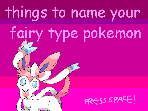 Fairy Type Pokémon Nicknames