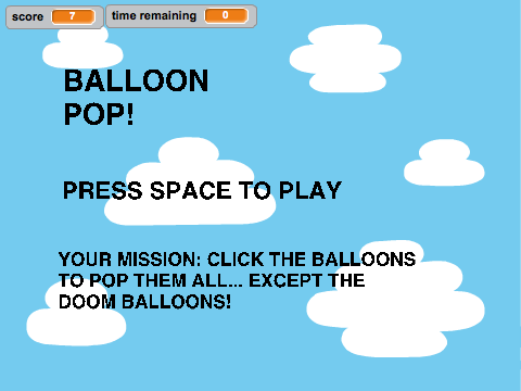 Balloon pop