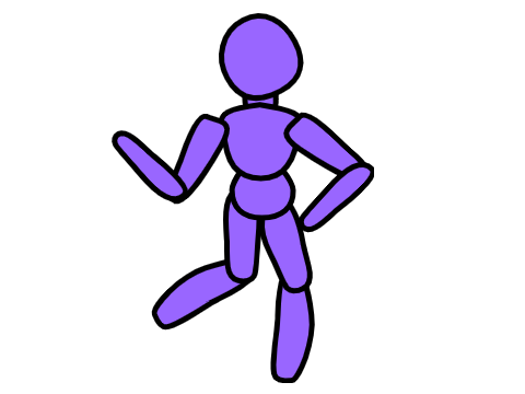 f2u human base vector (+pose maker!) remix
