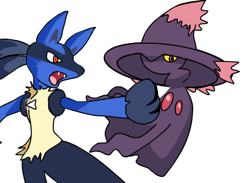 SPEED DRAW {Lucario vs Mismaguis}
