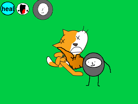 Addyourself as a button on Beat Up Scratch Cat!