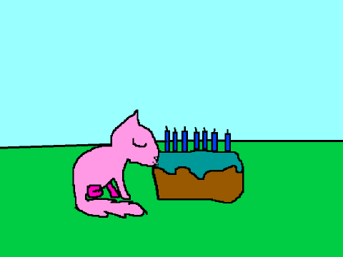 Cat Licking your Birthday Cake CC remix