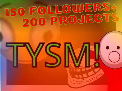 150 followers and 200 projects
