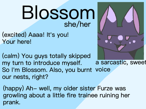 Blossom audition!!