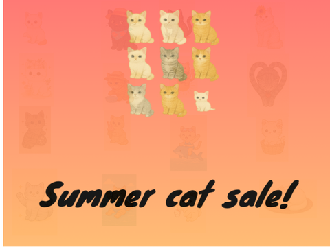 Summer Cat Sale!