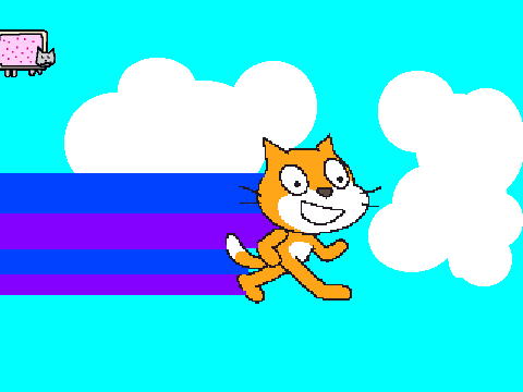 nyan scratch cat