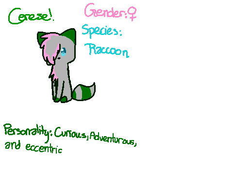 New Raccoon OC - Cerese