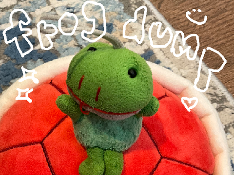 a frog dump spotted in the wild