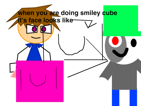 do me and smiley cube
