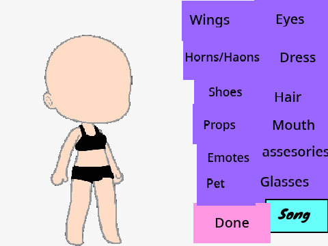 GACHA LIFE DRESS UP-GIRLS-OLD 