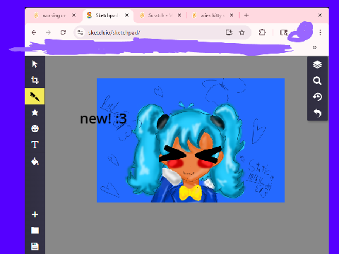 working on static miku