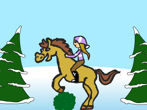 Winter Jump, Edited Horse Sprite.