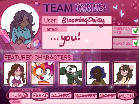 Artfight - Team Crystals!!