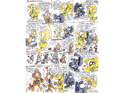 Blackquill and Athena Comic