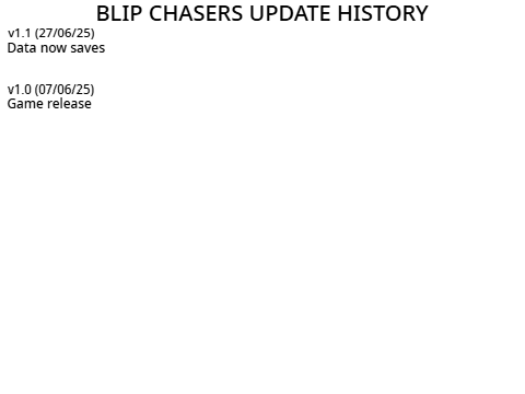 Blip Chasers update log