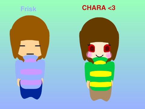 Frisk and Chara -Vector Speed Draw-
