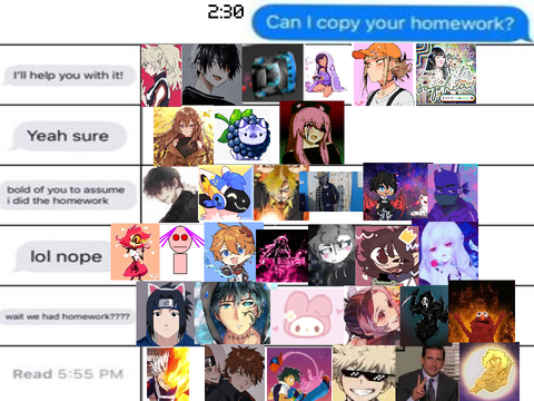 Add your self (can I copy ur hw?) [remix x2] remix remix remix
