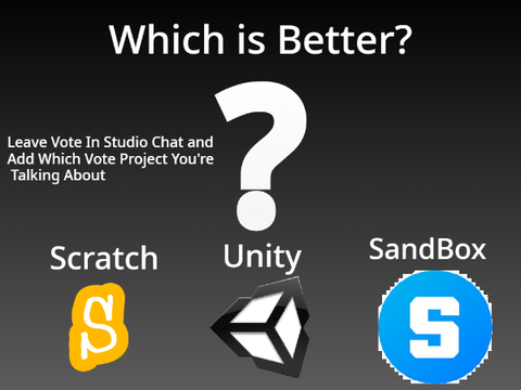 Which is Better? (Scratch, Unity, or The Sandbox?)