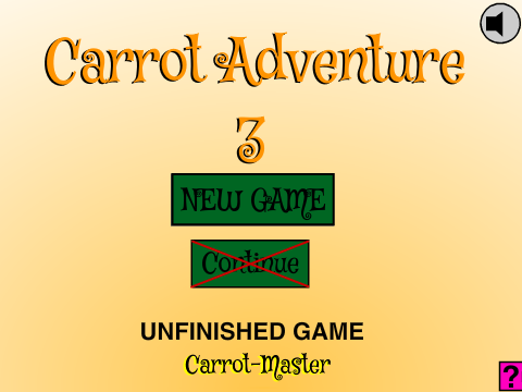 Carrot Adventure 3: Time Rules (Unfinished game)