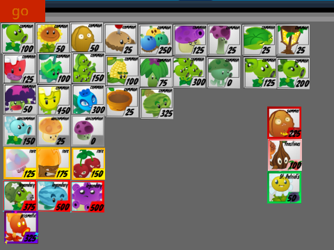 (Read Desc) Plants vs Zombies Plants Seed Packets and Rarity