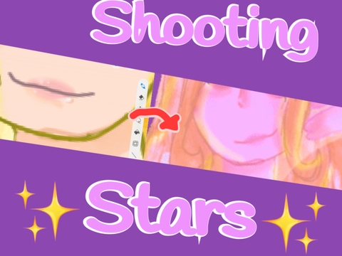 Shooting stars. Shading practice 