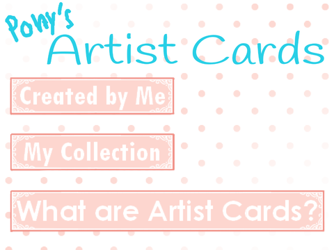 Pony's Artist Cards