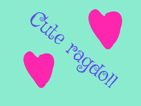 Cute ragdoll