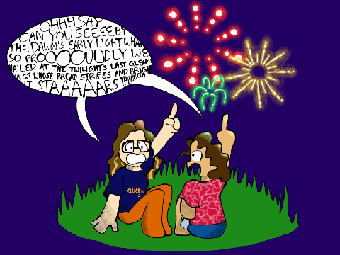 me n bestie on 4th of july