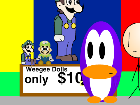 Weegee looks like he had an EXTREAM amount of sugar