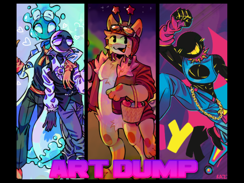 I am wanted for art assault (Artfight dump)