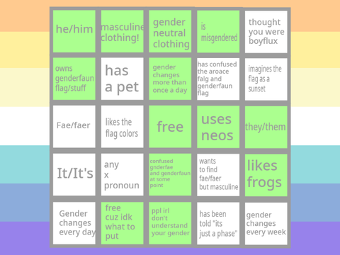 Genderfaun bingo remix