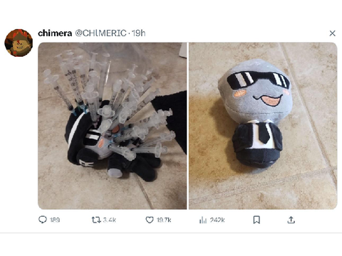 The death of chance plushie