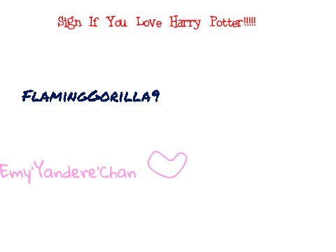 Sign If You Love Harry Potter!!!!! remix