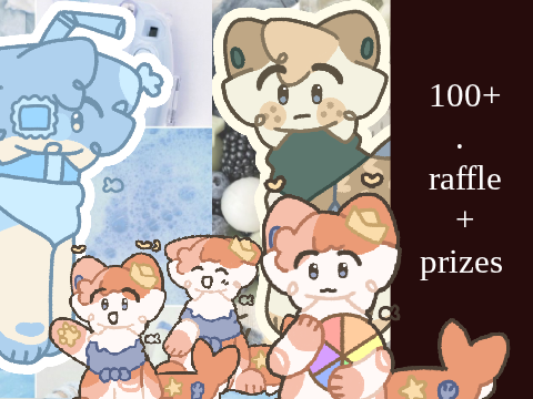 100+ . raffle + prizes