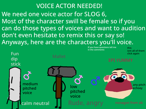 VOICE ACTOR NEEDED!
