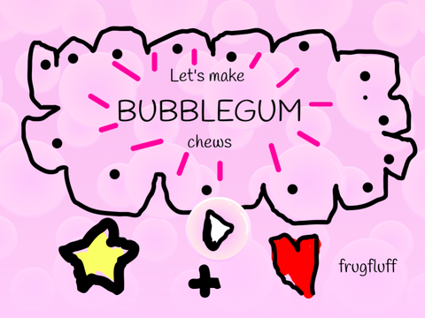 Let's make bubble gum fruit chews