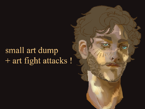 [ small art dump!! (art fighttt) ]