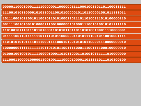binary screen saver slow