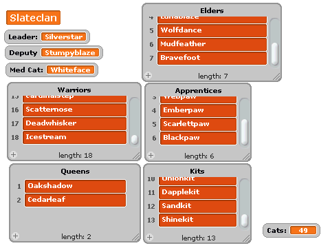 Cat Clan Generator