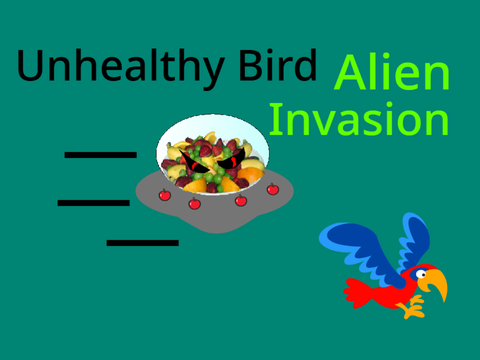 Unhealthy bird, alien invasion
