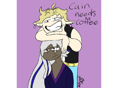 someone give Cain his coffee * gift for @Iuciferr